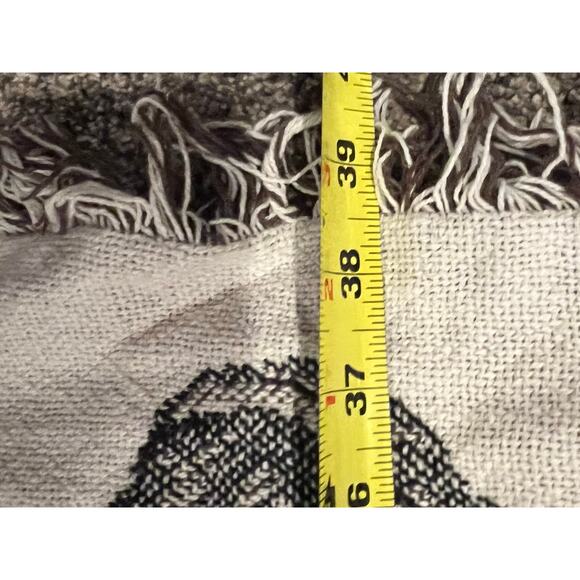 Horse tapestry blanket, woven, fringe throw, equestrian, western theme 40 x 48 - Picture 7 of 8